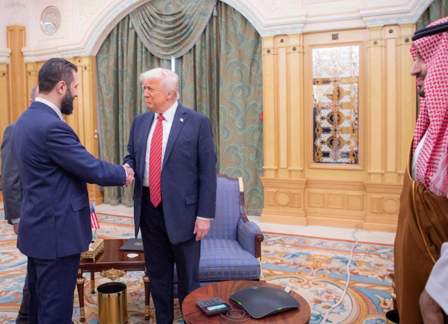Trump meets Syrian president